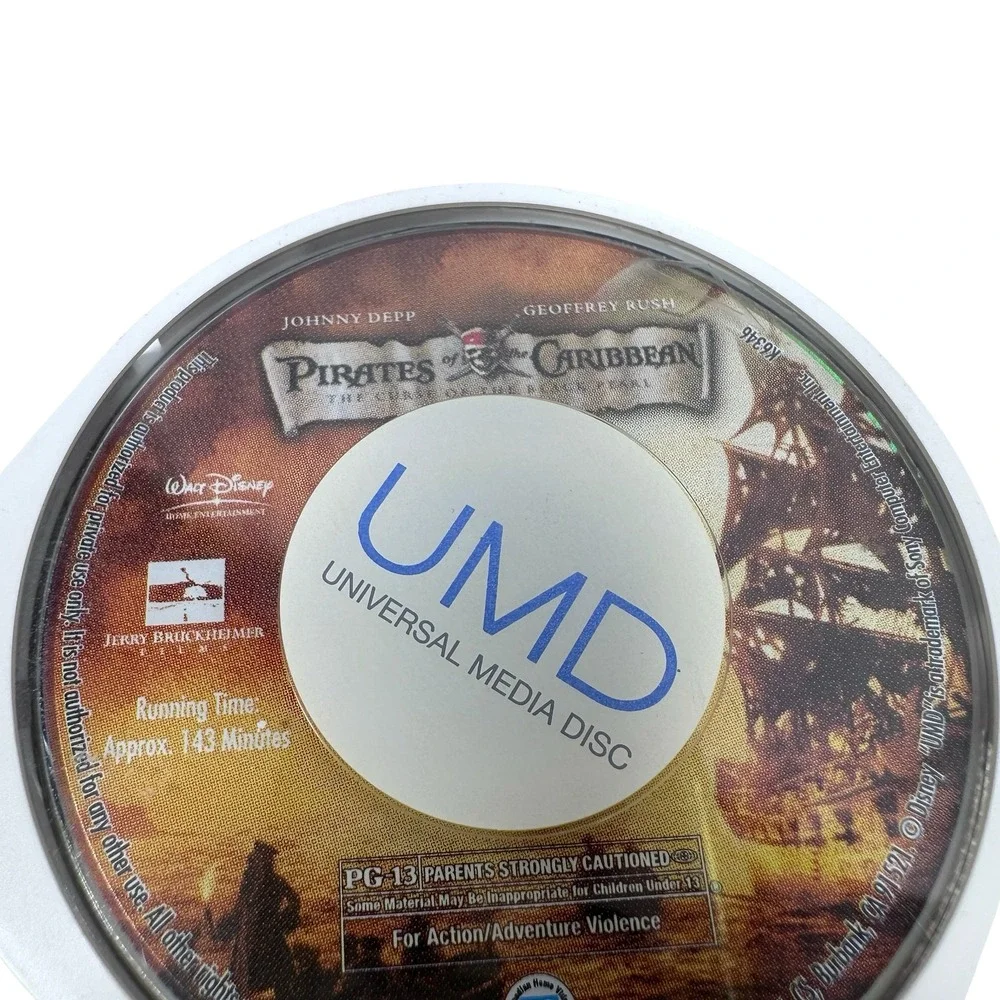 Sony PSP UMD Movie Lot Pirates of the Caribbean Appleseed The Karate Kid 3 Discs